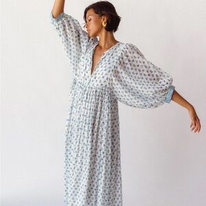 Daughters of India Kyra Maxi Dress - Azure S